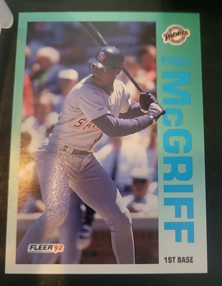 1992 Fleer #614 Fred McGriff — front