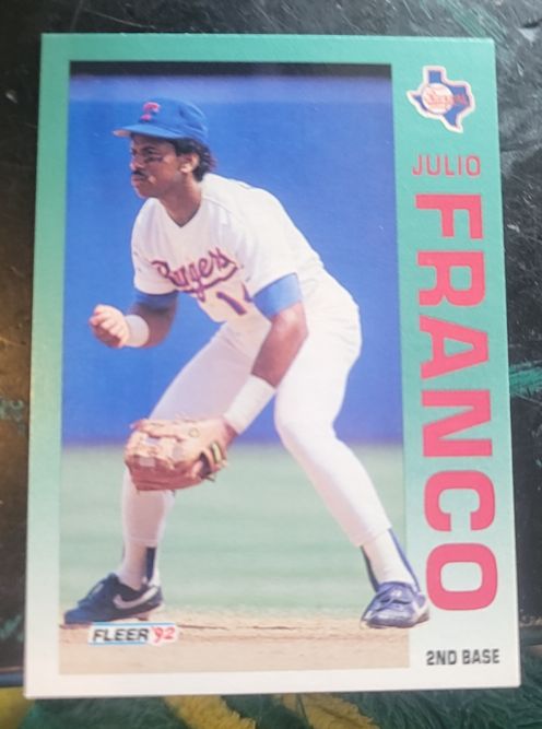 1992 Fleer #303 Julio Franco — front