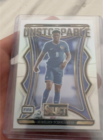 2024-25 Panini Select FIFA #21 Aurelien Tchouameni Unstoppable Silver — front