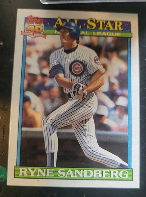 1991 Topps #398 Ryne Sandberg — front