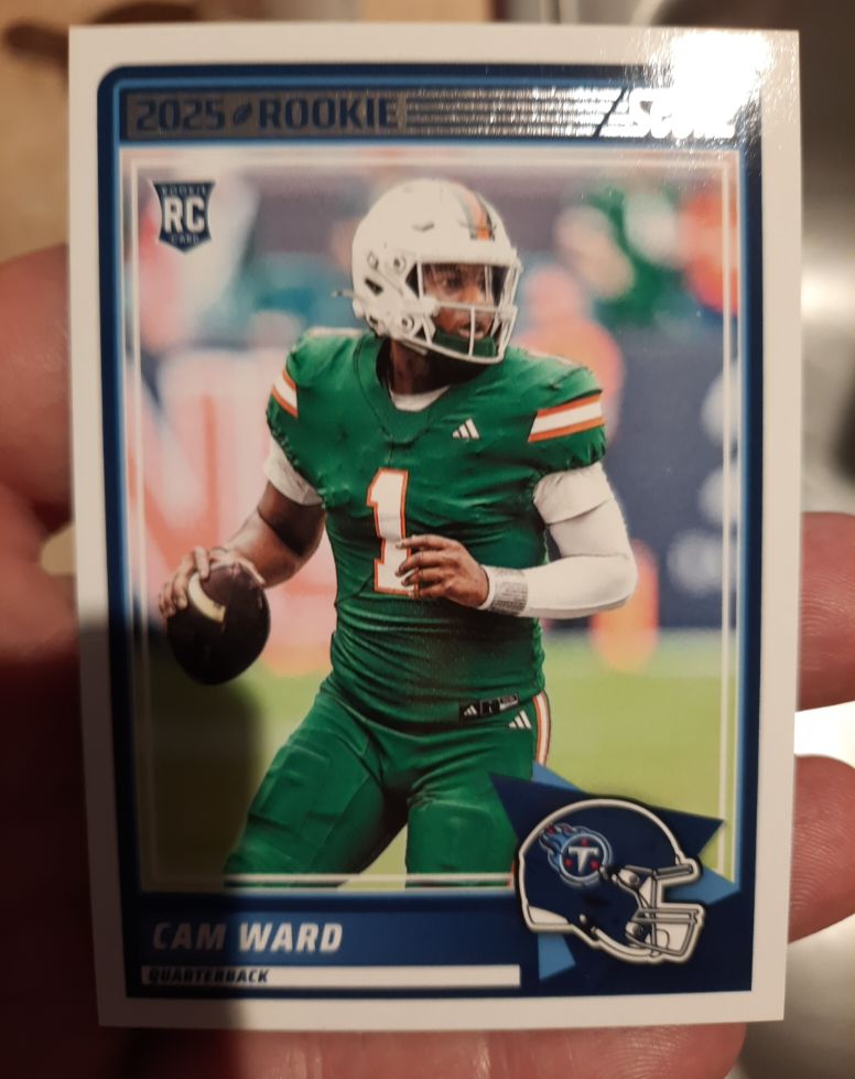 2025 Panini Score #13 Cam Ward — front