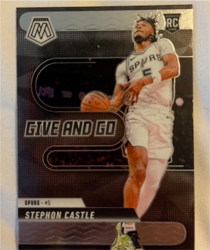 2024-25 Panini Mosaic #6 Stephon Castle Give And Go — front