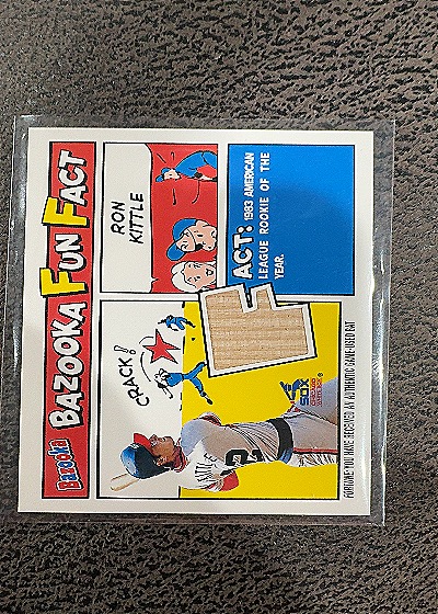 2005 Topps Bazooka Fun Facts Relics #FF-RK Ron Kittle — front