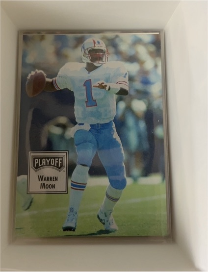1993 Playoff Contenders Warren Moon Houston Oilers — front