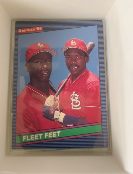 1986 Donruss #651 Fleet Feet Willie McGee / Vince Coleman — front
