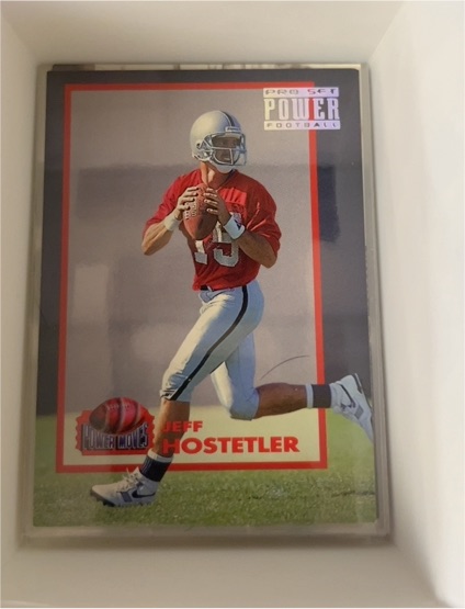 1993 Pro Set Power #PM12 Jeff Hostetler — front