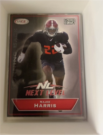 2021 Sage Premier Draft Next Level #150 Najee Harris — front