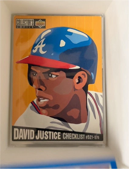 1994 Upper Deck Collector's Choice #325 David Justice — front