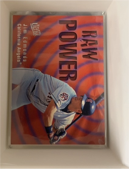 1996 Fleer Ultra #594 Jim Edmonds Raw Power — front