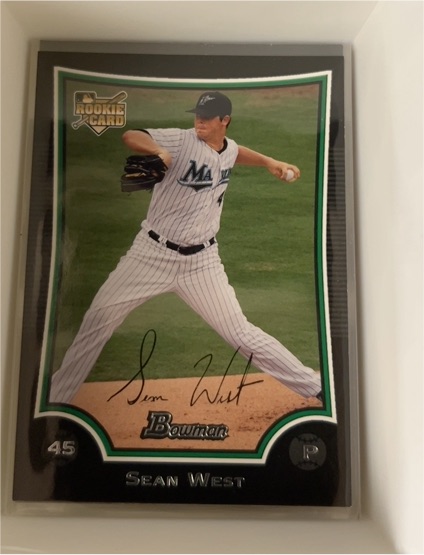 2009 Bowman Draft Picks & Prospects #BDP47 Sean West — front