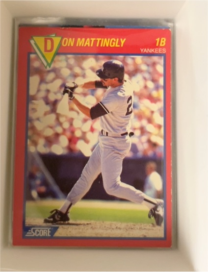 1989 Score #10 Don Mattingly — front