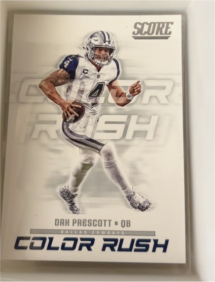 2018 Panini Score #13 Dak Prescott Color Rush — front