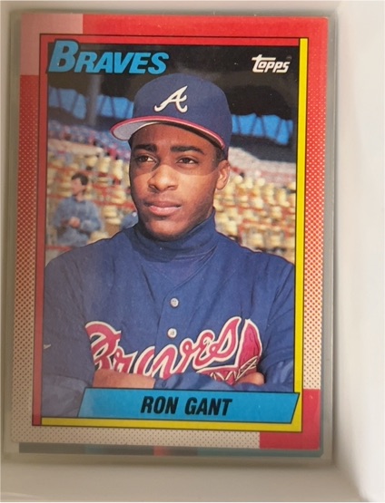 1990 Topps #567 Ron Gant Atlanta Braves — front