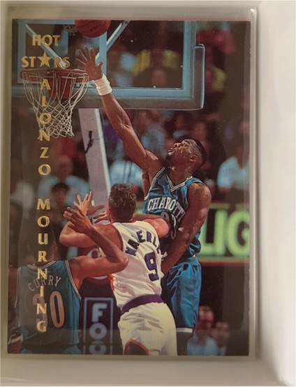 1993 Hot Stars National Promo #3 Alonzo Mourning — front