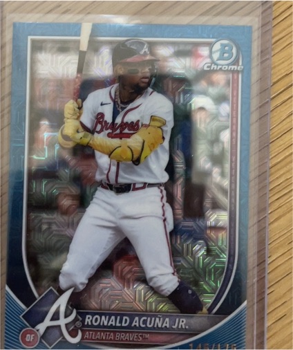 2025 Bowman Chrome #21 Ronald Acuña Jr. — front
