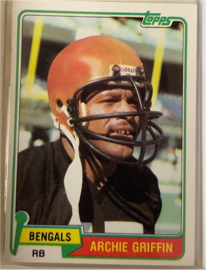 1981 Topps #38 Archie Griffin Cincinnati Bengals — front
