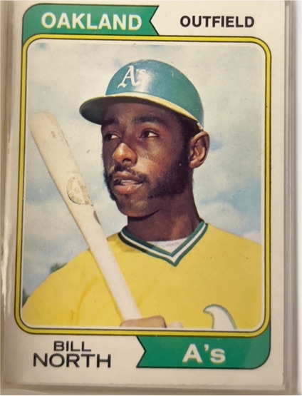 1974 Topps #345 Bill North — front