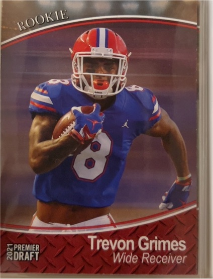 2021 Sage Premier Draft #143 Trevon Grimes — front