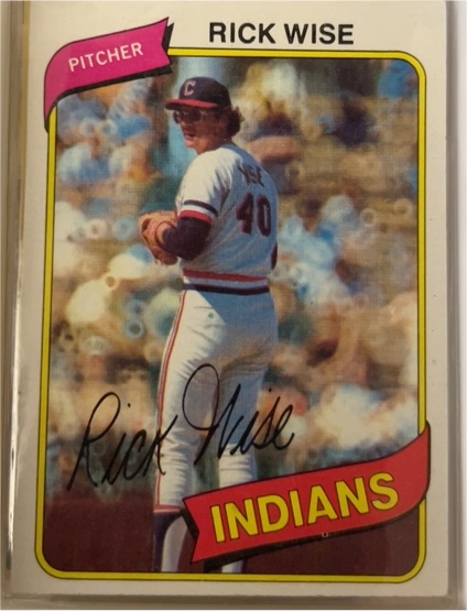 1980 Topps #725 Rick Wise Cleveland Indians — front