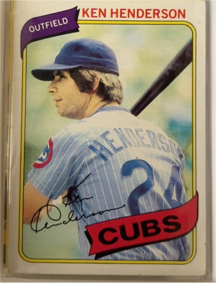 1980 Topps #523 Ken Henderson — front