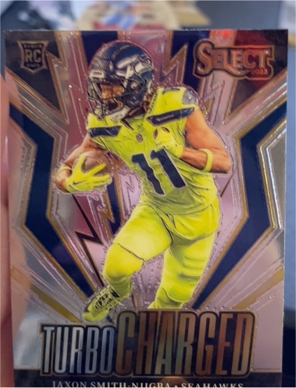 2023 Panini Select #TUR-JAN Jaxon Smith-Njigba Turbocharged — front