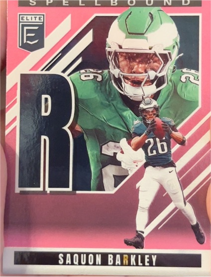 2025 Panini Donruss Elite #3 Saquon Barkley Spellbound R — front