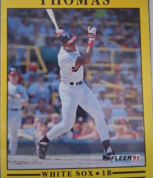 1991 Fleer #138 Frank Thomas — front