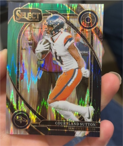 2024 Panini Select Club Level #240 Courtland Sutton — front