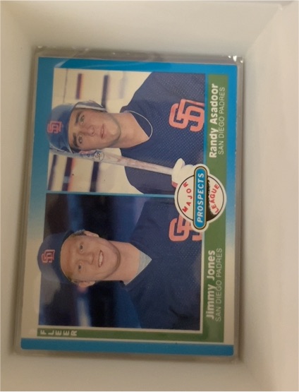 1987 Fleer #650 Jimmy Jones / Randy Asadoor — front