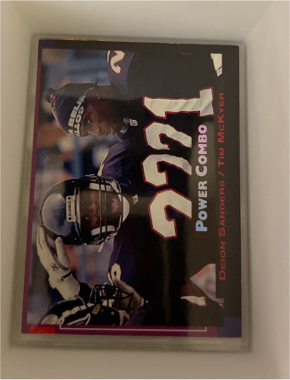 1993 Pro Set Power #4 Deion Sanders / Tim McKyer — front