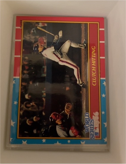 1987 Fleer 1986 World Series #4 Gary Carter — front