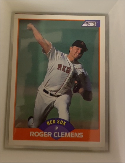 1989 Score #350 Roger Clemens — front