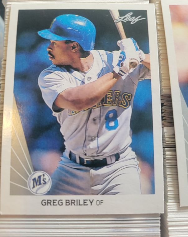 1990 Leaf #391 Greg Briley — front