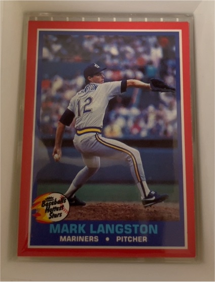 1987 Fleer Baseball's Hottest Stars #26 Mark Langston — front