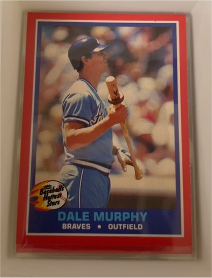 1987 Fleer Baseball's Hottest Stars #28 Dale Murphy — front