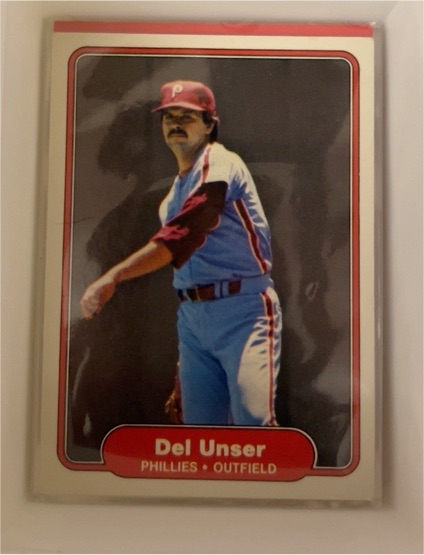 1982 Fleer #261 Del Unser — front