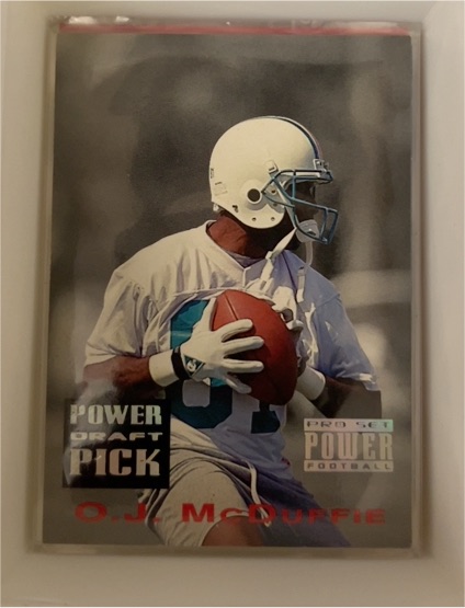 1993 Pro Set Power Draft Picks #PDP15 O.J. McDuffie — front