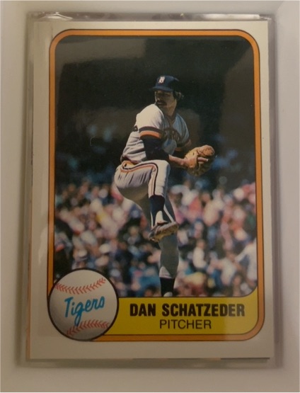 1981 Fleer #482 Dan Schatzeder — front