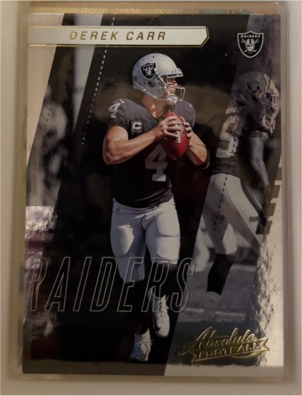 2017 Panini Absolute #74 Derek Carr — front