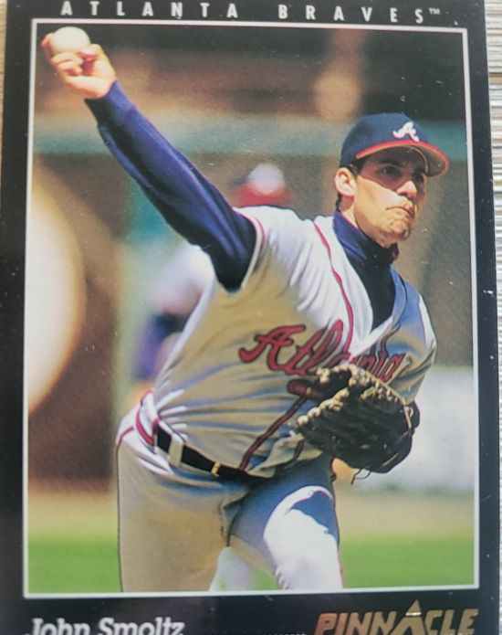 1993 Pinnacle #143 John Smoltz — front