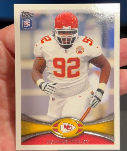 2012 Topps #285 Dontari Poe Rookie Card Kansas City Chiefs — front