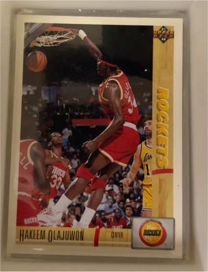 1991 Upper Deck #254 Hakeem Olajuwon — front