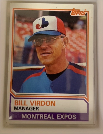 1983 Topps #516 Bill Virdon — front