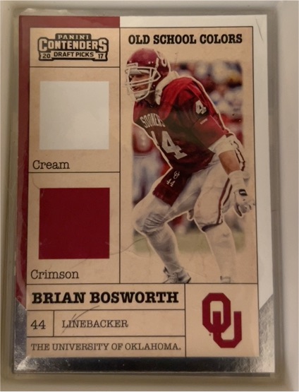 2017 Panini Contenders Draft Picks Old School Colors #44 Brian Bosworth — front