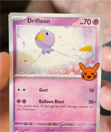 2023 Pokémon Trick or Trade #089 Drifloon — front