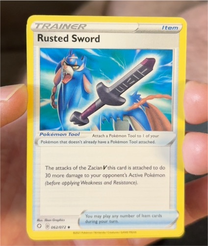 2021 Pokémon TCG Shining Fates #062 Rusted Sword — front