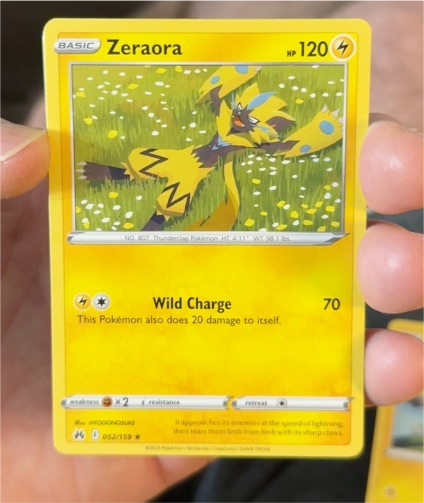 2023 Pokémon Crown Zenith #052 Zeraora — front