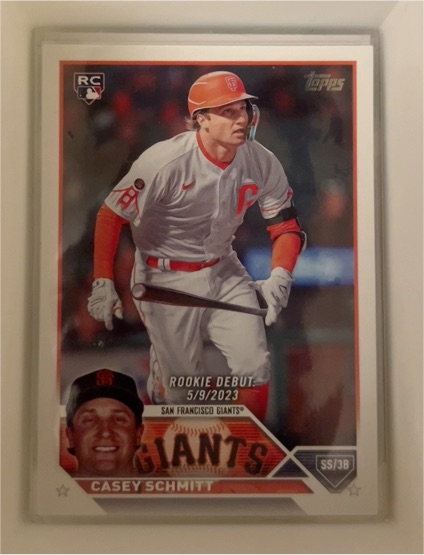 2023 Topps Update #US198 Casey Schmitt Rookie Debut San Francisco Giants — front