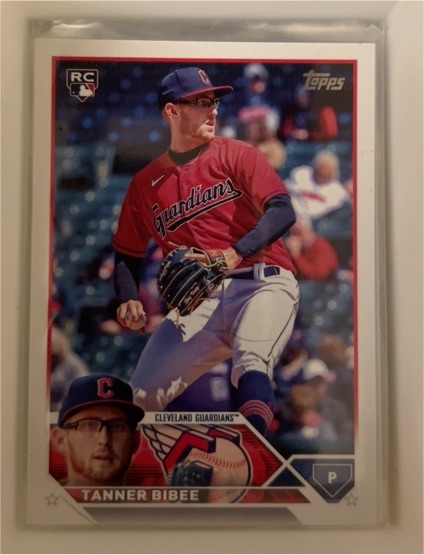 2023 Topps Update #US168 Tanner Bibee — front
