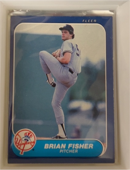 1986 Fleer #104 Brian Fisher — front
